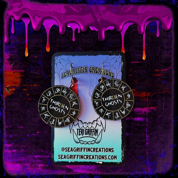 13 Ghosts Earrings - Picture 1 of 5